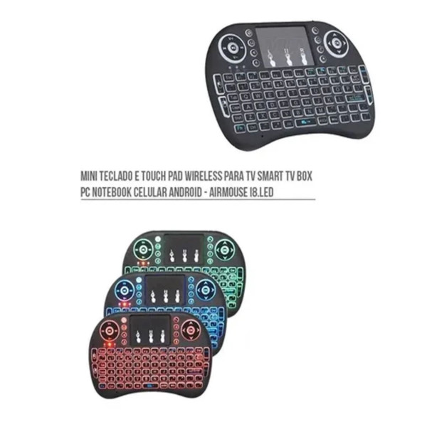 Mini Teclado Wireless Mouse Para Smart Tv/notebook/iPad