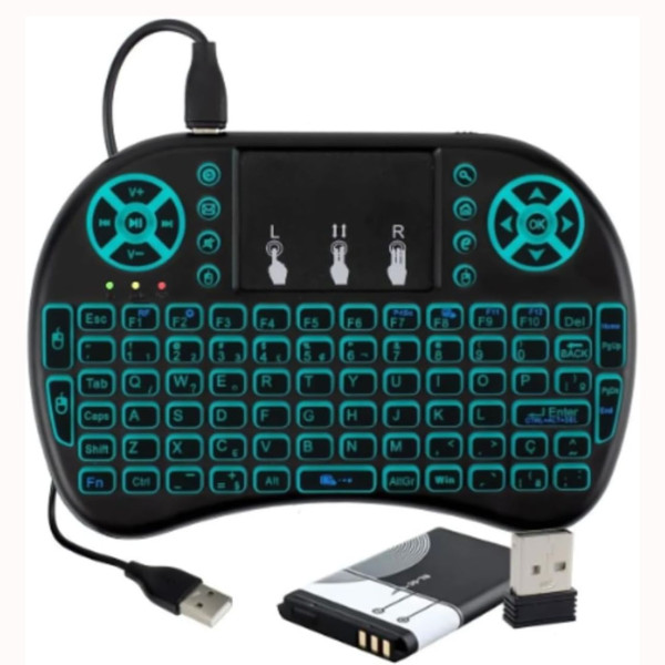 Mini Teclado Wireless Mouse Para Smart Tv/notebook/iPad