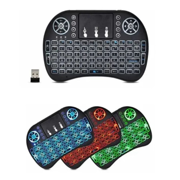 Mini Teclado Wireless Mouse Para Smart Tv/notebook...