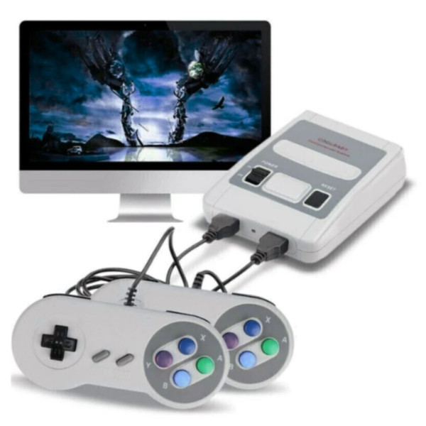 Video Game Super Mini SFC Com 620 Jogos E 2 Controles