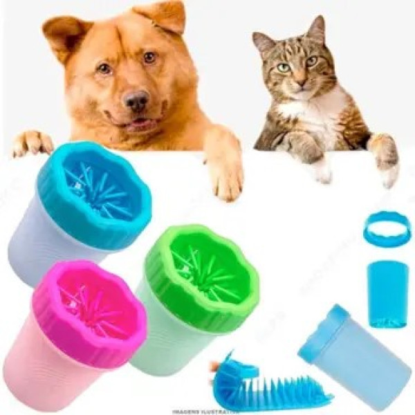 Copo Limpador Limpa Patas Patinhas De Cachorro Cão Pet