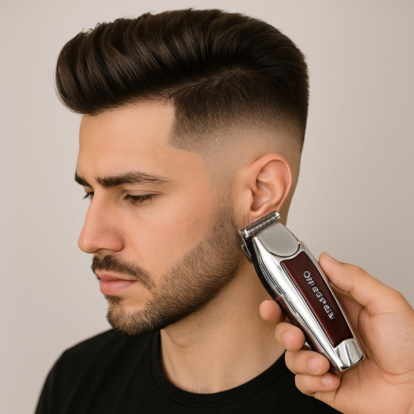 Máquina de Acabamento Profissional Barba Cabelo s...