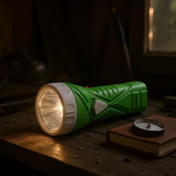 Lanterna Recarregável 5 LEDs Light Tomada Iluminação