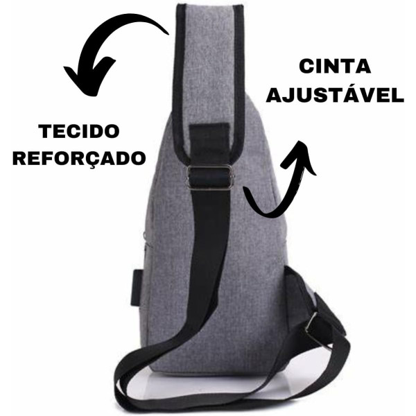 Bag Unissex Com Entrada Usb