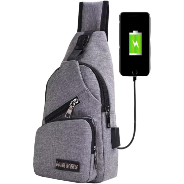 Bag Unissex Com Entrada Usb