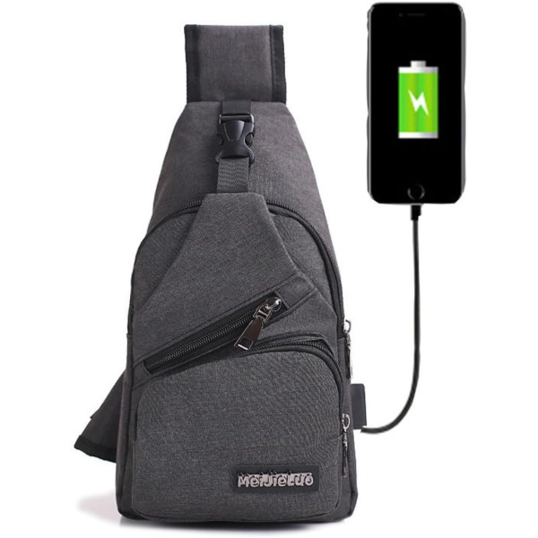 Bag Unissex Com Entrada Usb