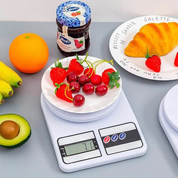 Balança Digital de Precisão Cozinha 10kg - Recei...
