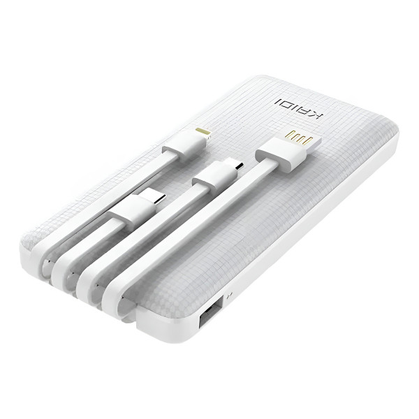 Carregador Portátil 20000mAh Branco Sem Fio com I...