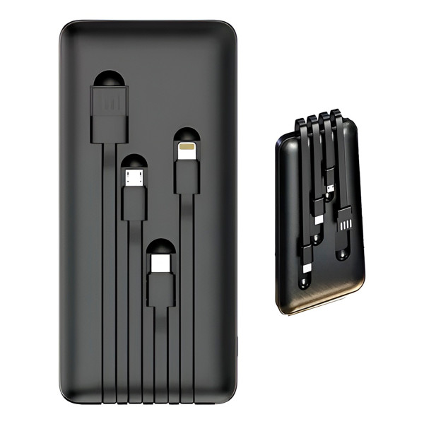 Carregador Portátil 20000mAh Sem Fio – Power Bank com Indução, USB-C e USB