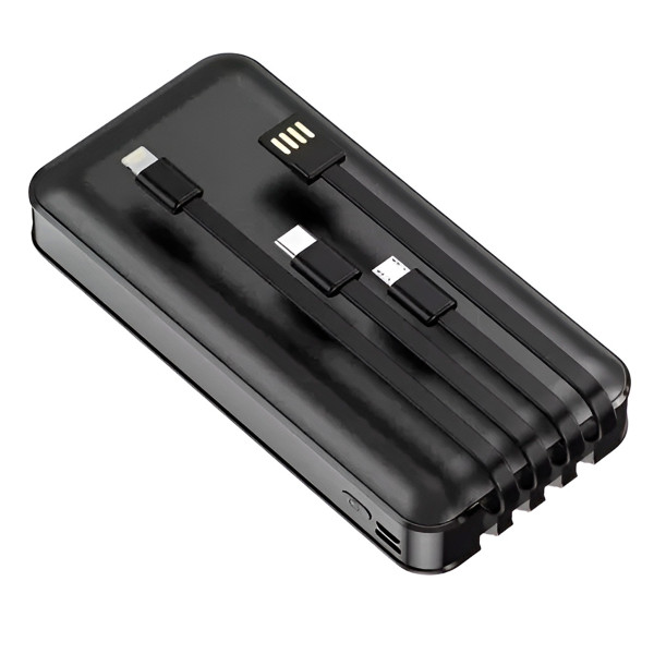 Carregador Portátil 20000mAh Sem Fio – Power Bank com Indução, USB-C e USB