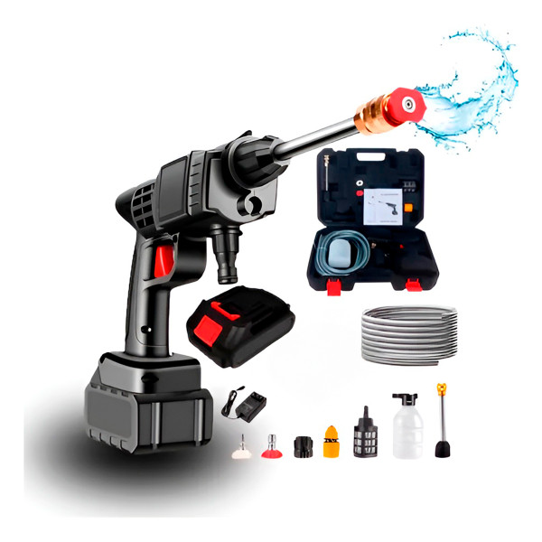 Conjunto Kit Lavadora de Alta Pressão Recarregáv...
