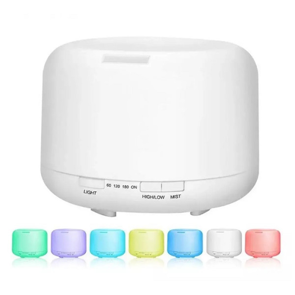Difusor Elétrico Aroma Ultrassônico Com Led 300 ml Branco