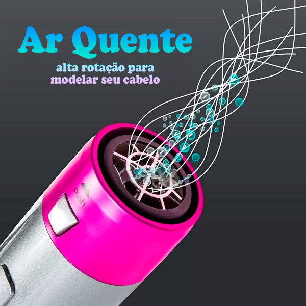 Escova Secadora 5 em 1 Profissional de Ar Quente 1000W