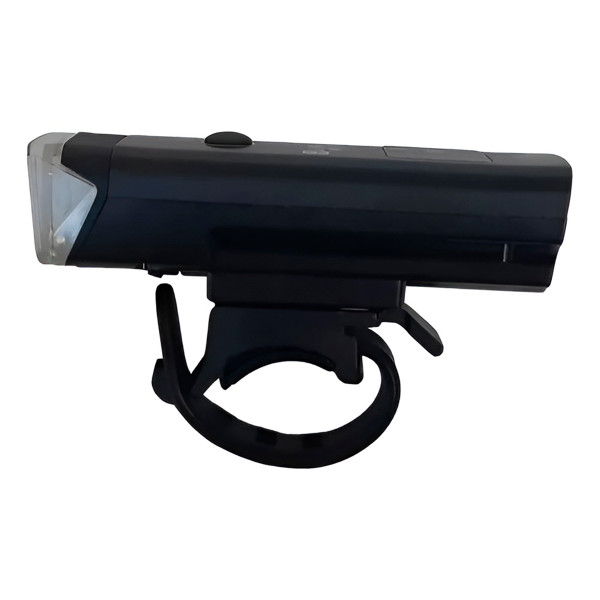 Farol LED Branco Recarregável para Bicicleta com Fixação Rápida
