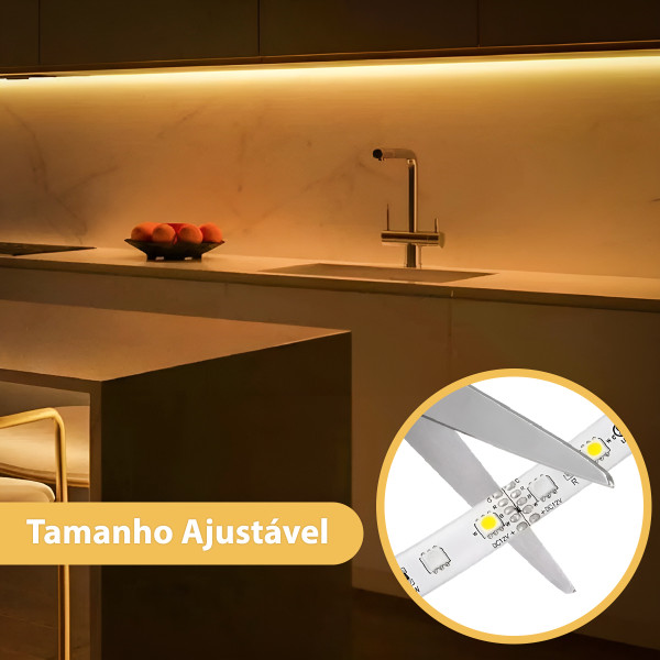 Fita Led Rolo 5m 300 Leds Silicone Iluminação Decoração