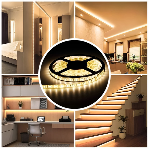 Fita Led Rolo 5m 300 Leds Silicone Iluminação Decoração