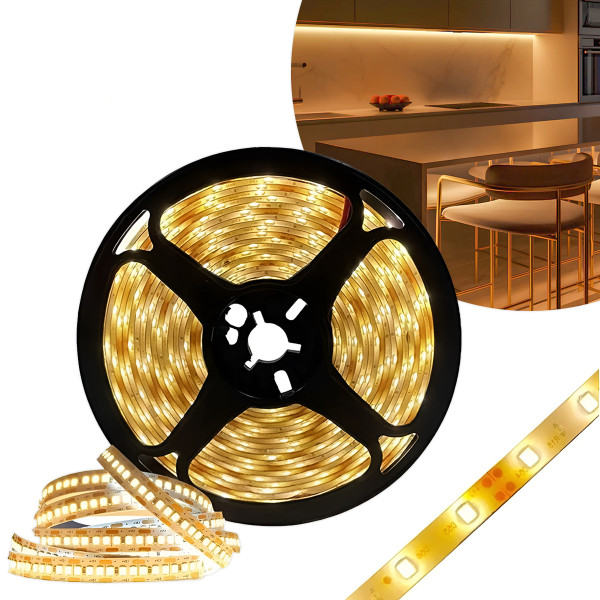 Fita Led Rolo 5m 300 Leds Silicone Iluminação De...