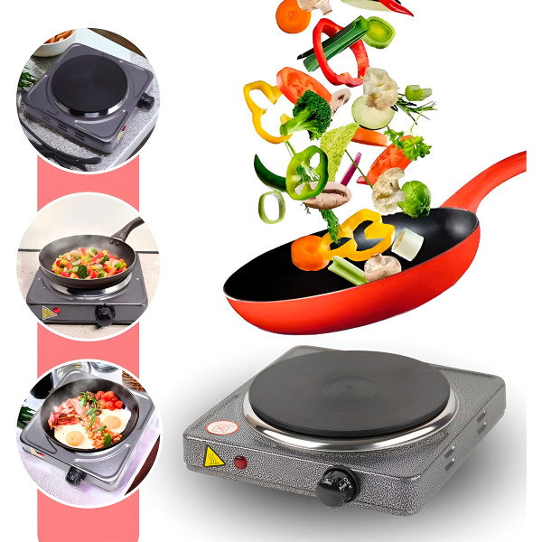 Fogão Cooktop elétrico Portátil 1 Boca 1000W