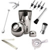 Kit Barman Profissional Coqueteleira 500ml 12 Peças Inox Caipirinha Drinks
