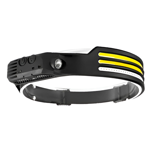 Lanterna De Cabeça 3 LEDs Farol Recarregável USB