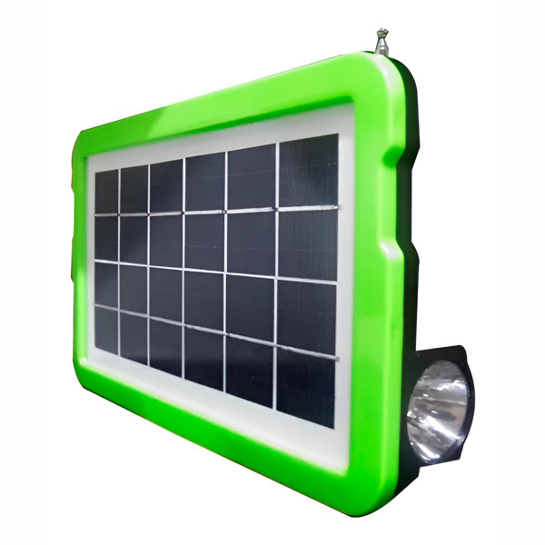 Luminária Lanterna Painel Solar Rádio Luz Emergência