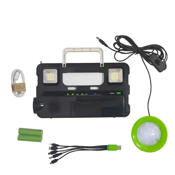 Luminária Lanterna Painel Solar Rádio Luz Emerg�...