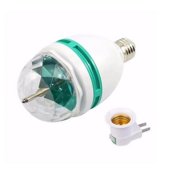 Lâmpada Bola Maluca Globo De Luz Giratória