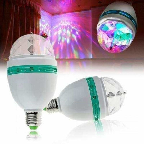 Lâmpada Bola Maluca Globo De Luz Giratória