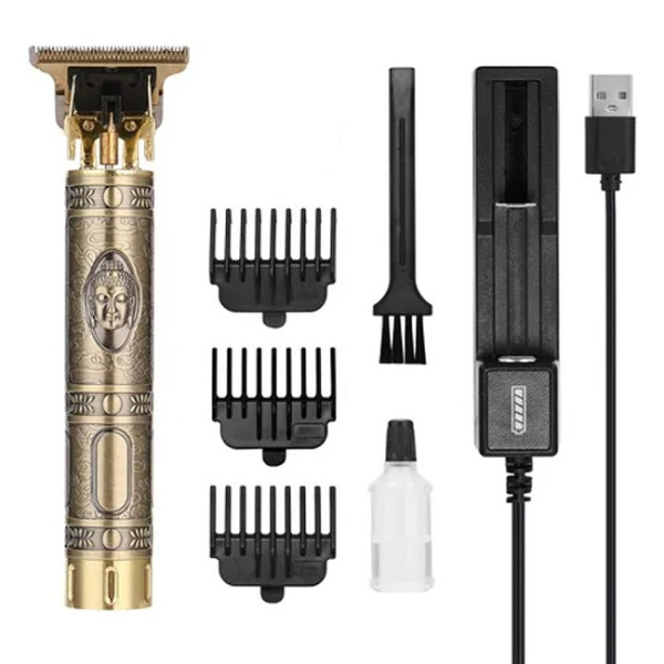 Maquina De Cortar Cabelo Barba Buda Profissional A...