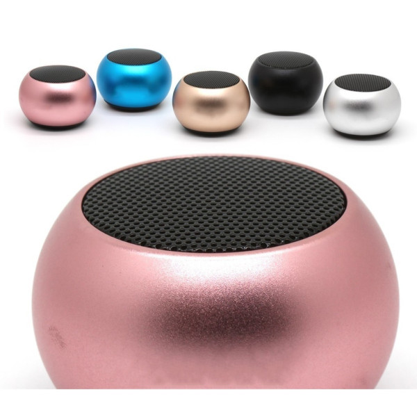 Mini Caixa De Som Bluetooth Bolinha Metal Amplificada Speaker 3w