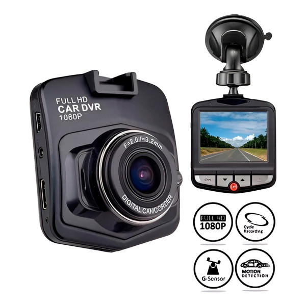 Mini Câmera de Segurança Veicular Full HD – Gravador DVR com Visão Noturna