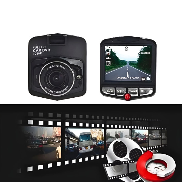 Mini Câmera de Segurança Veicular Full HD – Gravador DVR com Visão Noturna