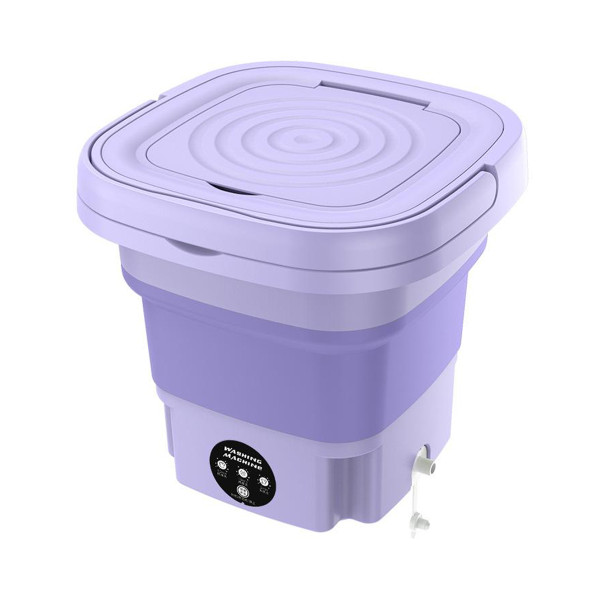 Mini Maquina De Lavar Roupas Dobrável Portátil 6,5 Litros