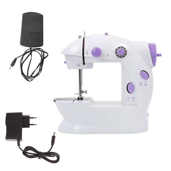 Mini Máquina De Costura Reta Portátil Bivolt Doméstica Compacta