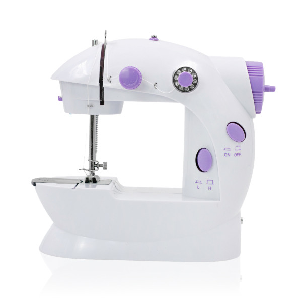 Mini Máquina De Costura Reta Portátil Bivolt Doméstica Compacta