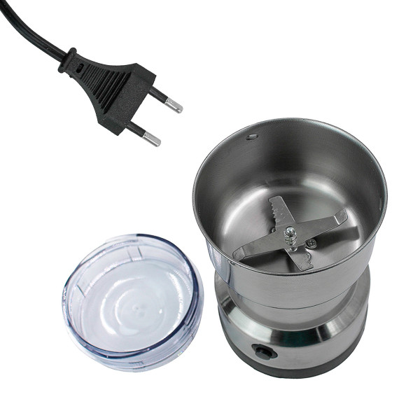 Moedor Triturador De Cafe Sementes Eletrico Aço Inox Mini 150W