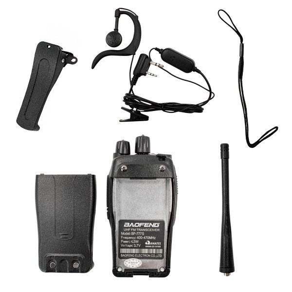 Radio Comunicador Walk Talk Profissional 16 Frequencias Kit com 2
