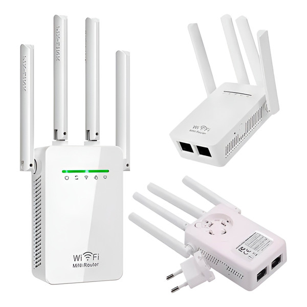 Repetidor Wireless 4 Antenas Ampla Conexão KA-X33...