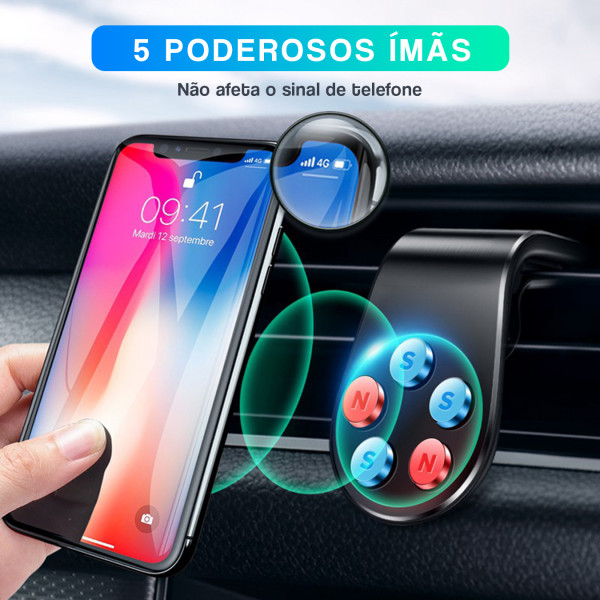 Suporte Celular Automotivo Universal Magnético Imã Veicular 360