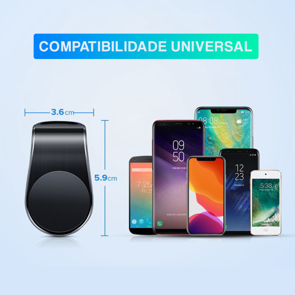 Suporte Celular Automotivo Universal Magnético Imã Veicular 360