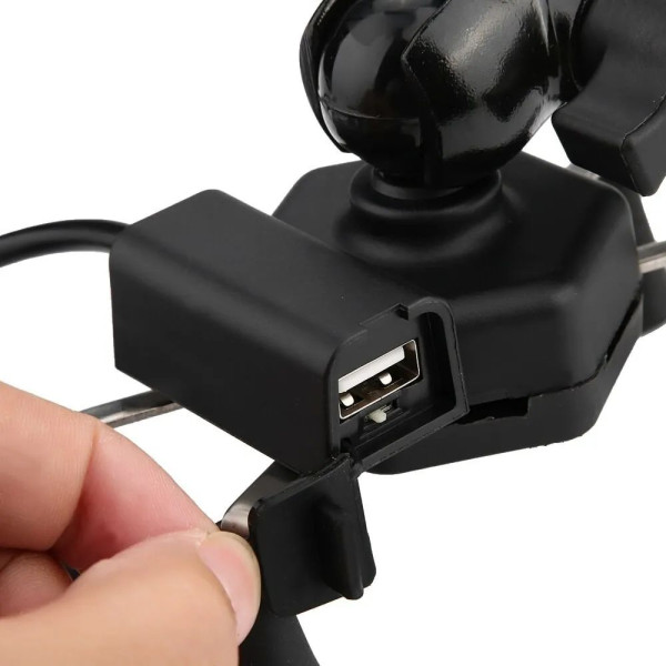 Suporte de Celular para Moto com Carregador USB – Seguro e Prático