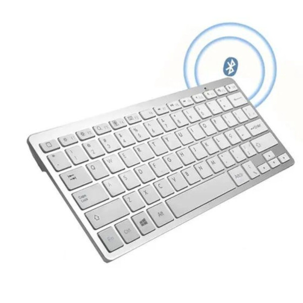 Teclado Portátil Bluetooth Sem Fio com Alta Compa...