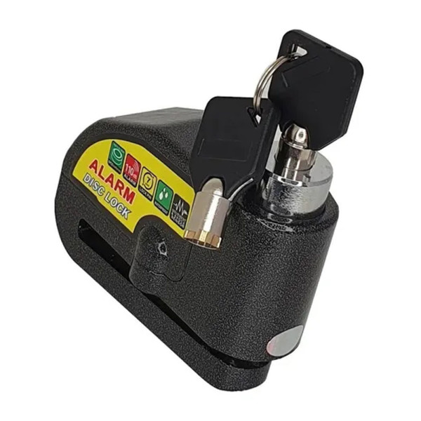Trava com Alarme para Moto e Bike | Alta Seguranç...