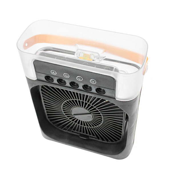Ventilador Portátil USB 4 em 1 | Iluminação, Umidificador