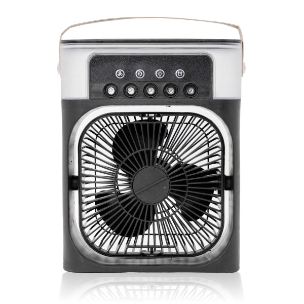 Ventilador Portátil USB 4 em 1 | Iluminação, Umidificador