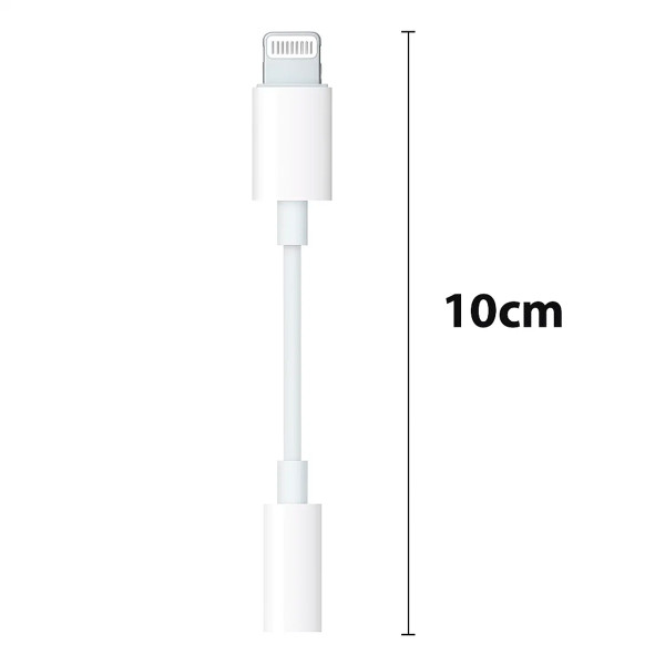 Adaptador Cabo P2 para Lightning Entrada Fone de Ouvido