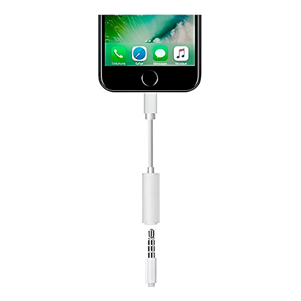 Adaptador Cabo P2 para Lightning Entrada Fone de Ouvido