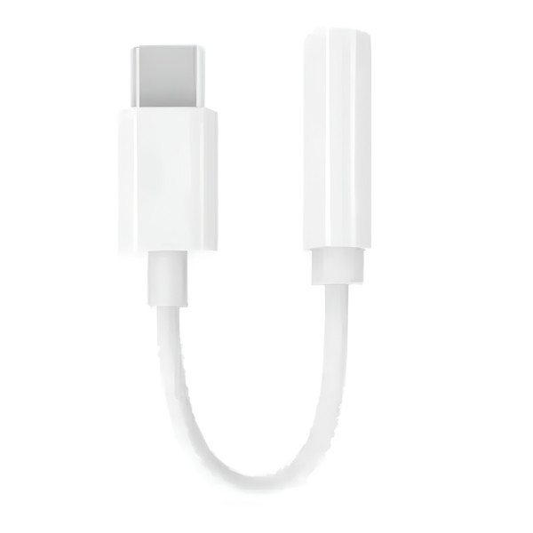 Adaptador Cabo P2 para USB C Entrada Fone de Ouvido