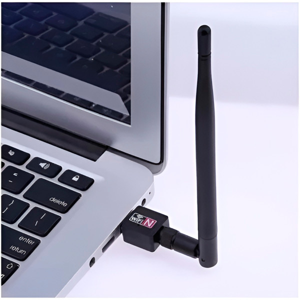 Adaptador Wi-Fi USB com Antena | Receptor Wireless