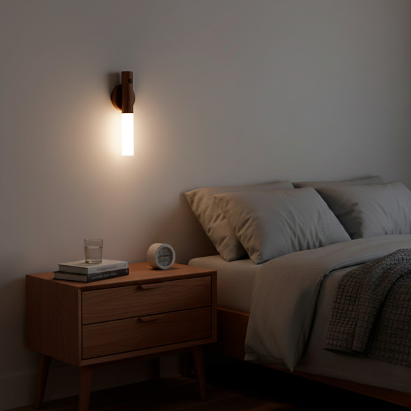 Arandela Luminária LED Sensor de Movimento Recarregável